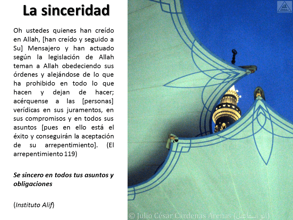 Breve interpretación (tafsir) del Corán la sinceridad